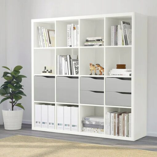IKEA KALLAX WKŁAD Z DRZWIAMI SZARY 33x33 cm - obrazek 2