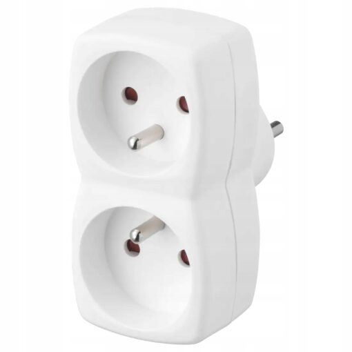 IKEA KOPPLA ADAPTER DWÓJNIK NA 2 GNIAZDKA BIAŁY
