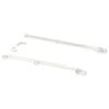 IKEA KOMPLEMENT WYSUWANA SZYNA BIAŁA 58 CM 2 SZT.