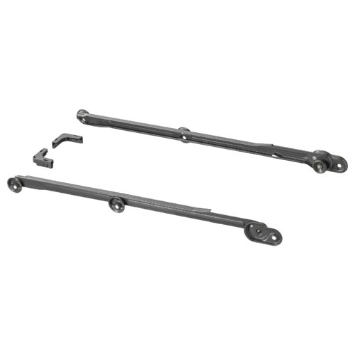 IKEA KOMPLEMENT WYSUWANA SZYNA CIEMNOSZARA 58 CM 2 SZT.