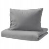 IKEA ANGSLILJA KOMPLET POŚCIELI SZARY 150X200 / 50X60