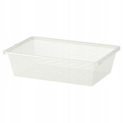 IKEA BOAXEL KOSZ DRUCIANY NA UBRANIA BIAŁY 60X40X15CM