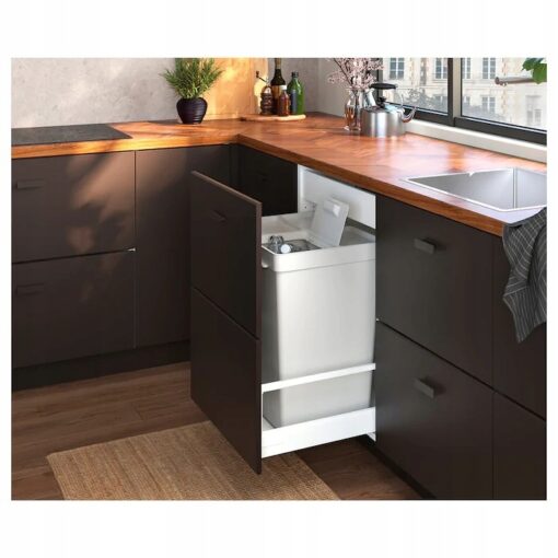 IKEA HALLBAR KOSZ NA ŚMIECI POJEMNIK KOSZ Z POKRYWKĄ 35L - obrazek 4