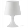 IKEA LAMPAN LAMPA STOŁOWA NOCNA BIAŁA
