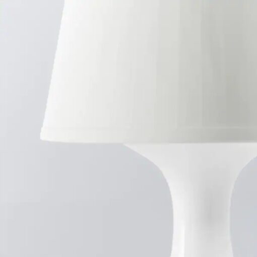 IKEA LAMPAN LAMPA STOŁOWA NOCNA BIAŁA - obrazek 4