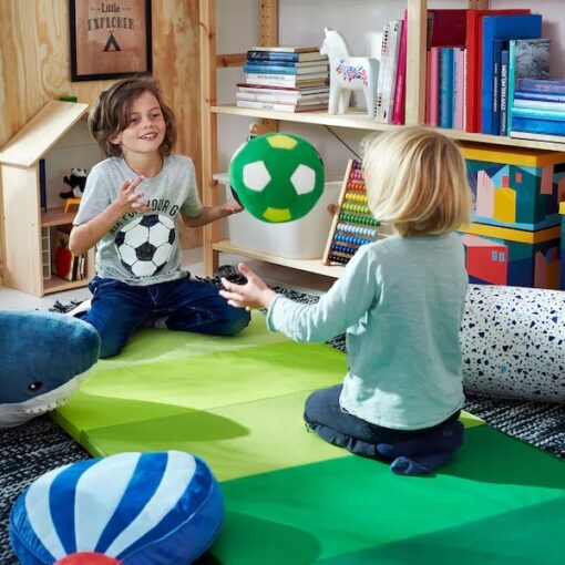 IKEA SPARKA PIŁKA NOŻNA PLUSZOWA ZIELONA 20 CM - obrazek 4
