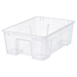 IKEA SAMLA POJEMNIK PUDEŁKO SKRZYNIA PLASTIKOWA 39x28x14 CM