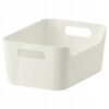 IKEA VARIERA POJEMNIK PUDEŁKO PLASTIKOWE BIAŁE 24X17CM