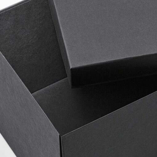 IKEA TJENA POJEMNIK Z POKRYWĄ PUDEŁKO NA BUTY CZARNY - obrazek 3