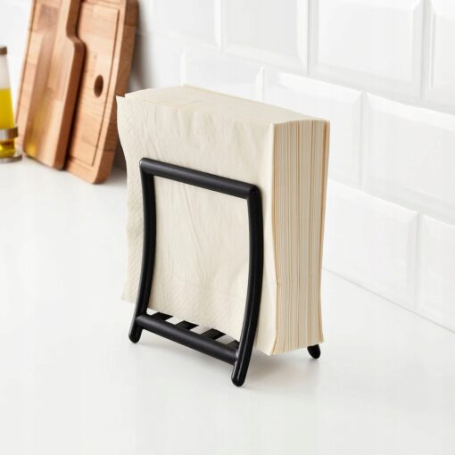 IKEA GREJA SERWETNIK CZARNY 15,5x11x16,5 CM - obrazek 2