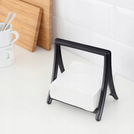 IKEA GREJA SERWETNIK CZARNY 15,5x11x16,5 CM - obrazek 3