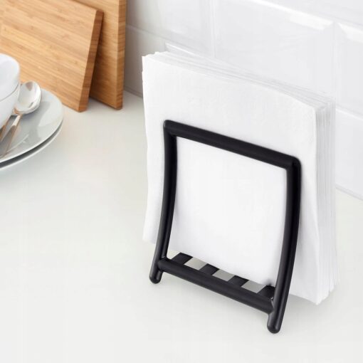 IKEA GREJA SERWETNIK CZARNY 15,5x11x16,5 CM - obrazek 4