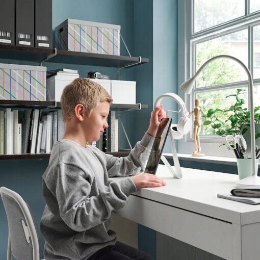 IKEA MOJLIGHET STOJAK NA SŁUCHAWKI I TABLET BIAŁY - obrazek 3