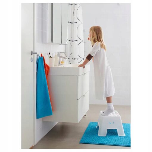 IKEA BOLMEN STOŁEK DZIECIĘCY TABORET DLA DZIECKA BIAŁY - obrazek 2