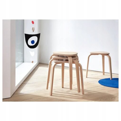 IKEA KYRRE STOŁEK TABORET SIEDZISKO BRZOZA - obrazek 2