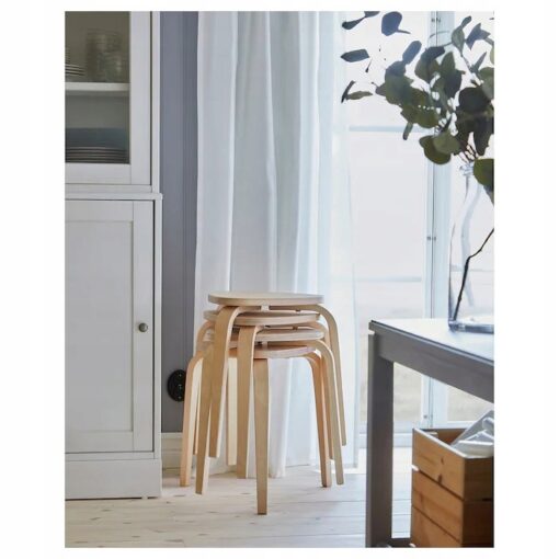 IKEA KYRRE STOŁEK TABORET SIEDZISKO BRZOZA - obrazek 4