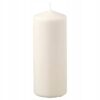 IKEA FENOMEN ŚWIECA BRYŁOWA BEZZAPACHOWA BIAŁA 20 CM