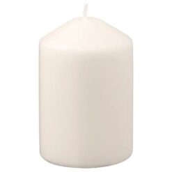 IKEA LATTNAD ŚWIECA ŚWIECZKA BRYŁOWA BIAŁA 10 CM