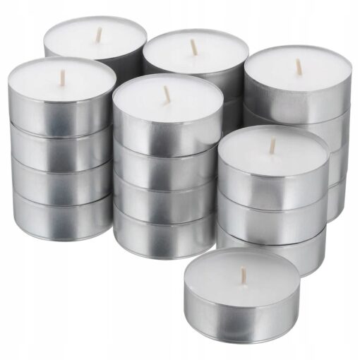 IKEA GLIMMA ŚWIECZKI ŚWIECE ZESTAW 24 SZTUK