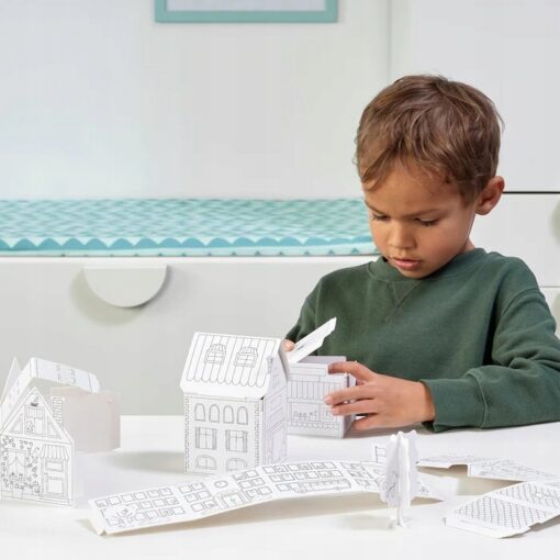 IKEA MALA SZABLON MIASTA Z KARTONU 10-CZĘŚCIOWY - obrazek 4