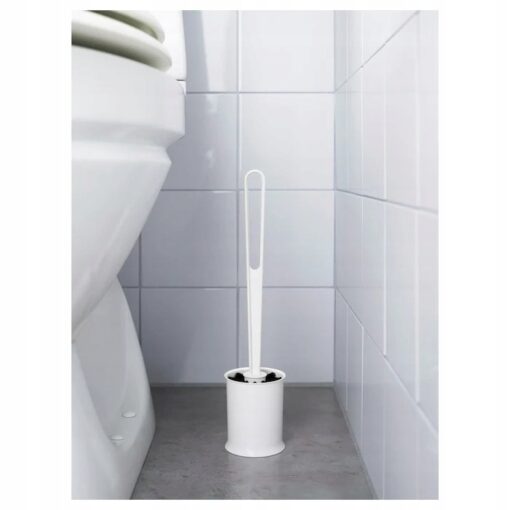 IKEA TACKAN SZCZOTKA DO WC TOALETOWA Z UCHWYTEM BIAŁA - obrazek 2