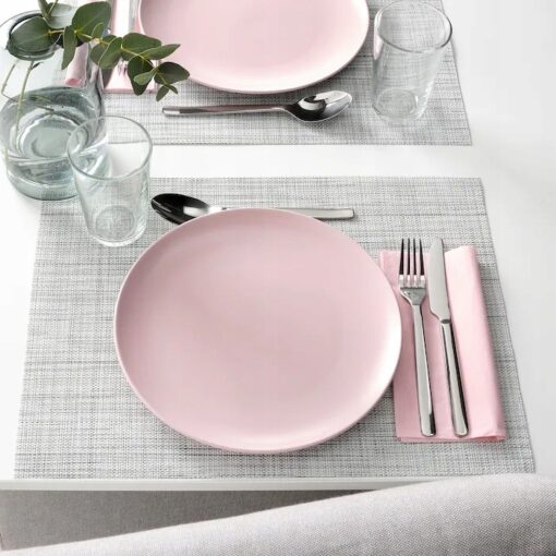 IKEA FARGKLAR TALERZ MATOWY RÓŻOWY 26 CM 4 SZT. - obrazek 2