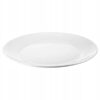 IKEA OFTAST TALERZ BIAŁY HARTOWANE SZKŁO 25 CM