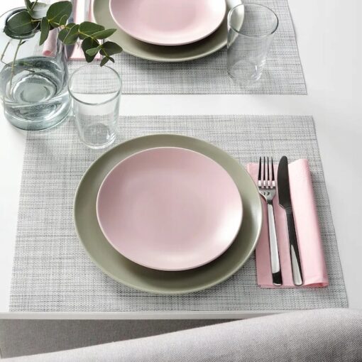 IKEA FARGKLAR TALERZYK RÓŻOWY MAT 20 CM 4 SZT. - obrazek 2