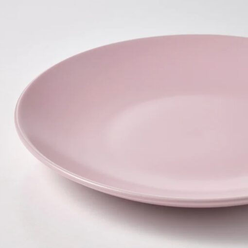 IKEA FARGKLAR TALERZYK RÓŻOWY MAT 20 CM 4 SZT. - obrazek 4