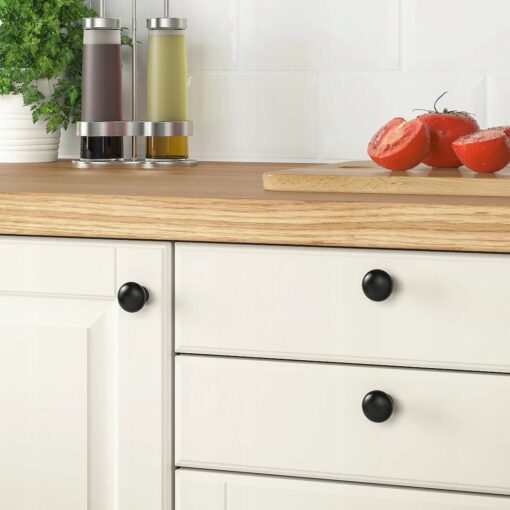 IKEA ENERYDA UCHWYT GAŁKA MEBLOWA CZARNA 2 SZT. 27 MM - obrazek 2