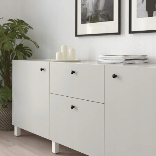 IKEA ENERYDA UCHWYT GAŁKA MEBLOWA CZARNA 2 SZT. 27 MM - obrazek 3