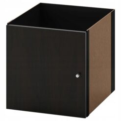 IKEA KALLAX WKŁAD Z DRZWIAMI CZARNY BRĄZ 33X33