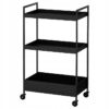 IKEA NISSAFORS WÓZEK KUCHENNY ORGANIZER CZARNY