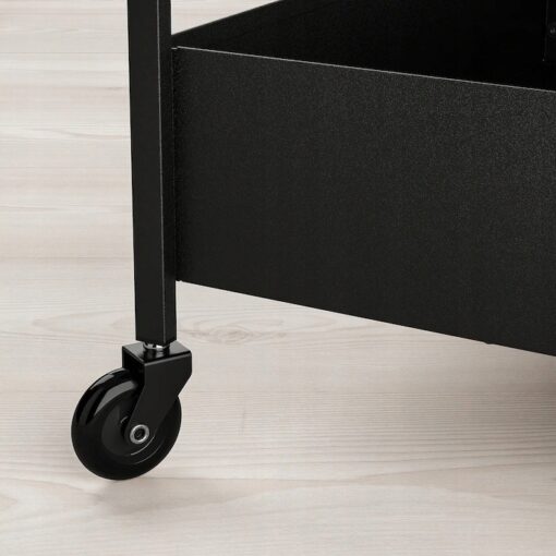 IKEA NISSAFORS WÓZEK KUCHENNY ORGANIZER CZARNY - obrazek 3