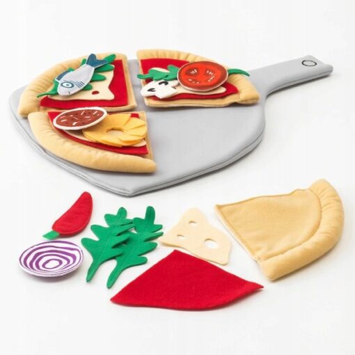 IKEA DUKTIG ZESTAW DO PIZZY PLUSZOWY 24 ELEMENTY - obrazek 2