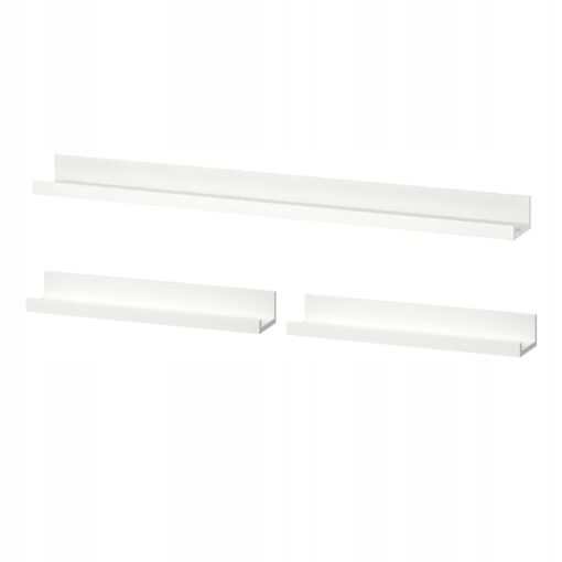 IKEA MOSSLANDA ZESTAW PÓŁEK NA ZDJĘCIA BIAŁE 3 SZT.