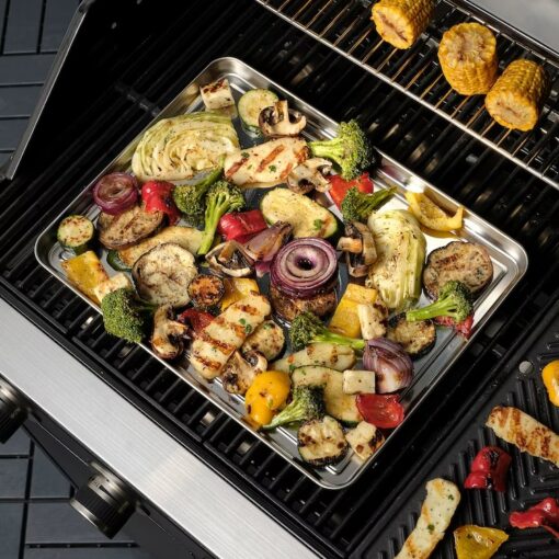 IKEA GRILLTIDER TACA DO SERWOWANIA STALOWA 40x30cm - obrazek 4