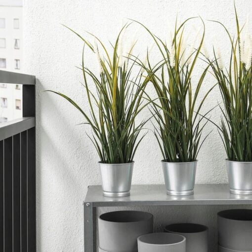 IKEA FEJKA SZTUCZNA ROŚLINA DONICZKOWA TRAWA 55 cm - obrazek 3