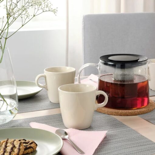 IKEA FARGKLAR KUBEK BEŻOWY 370 ML ZESTAW 6 SZT. - obrazek 3