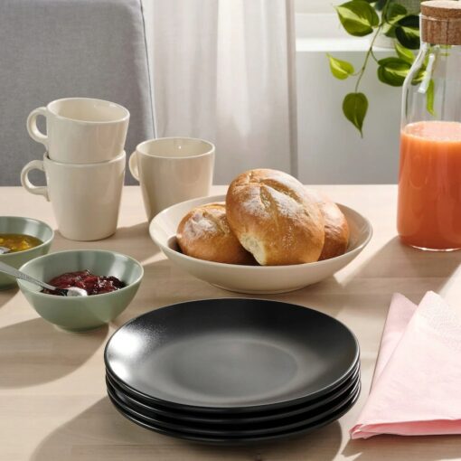 IKEA FARGKLAR SERWIS ZESTAW TALERZY MATOWE 24 SZT - obrazek 3