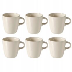 IKEA FARGKLAR KUBEK BEŻOWY 370 ML ZESTAW 6 SZT.