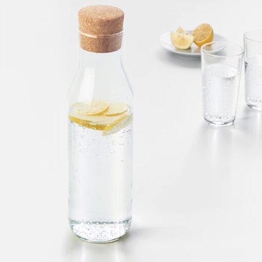 IKEA 365+ KARAFKA Z KORKIEM SZKLANA BEZBARWNA 1 L - obrazek 2