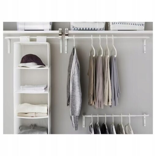IKEA MULIG DRĄŻEK NA UBRANIA BIAŁY 60-90 CM - obrazek 2