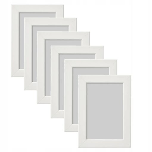 IKEA FISKBO RAMKA NA ZDJĘCIA BIAŁA 10x15 cm 6 SZT.