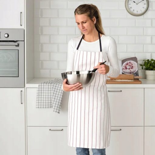 IKEA HILDEGUN FARTUCH KUCHENNY W PASKI 63x84 cm - obrazek 2