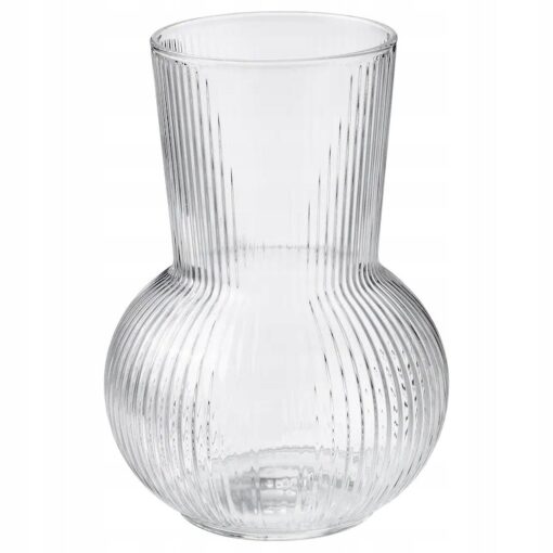 IKEA PADRAG WAZON SZKLANY BEZBARWNY 17 cm