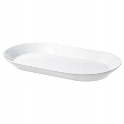 IKEA 365+ PÓŁMISEK PORCELANOWY BIAŁY 38x22 cm