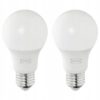IKEA SOLHETTA ŻARÓWKA LED E27 470 LN KULA 2 SZT