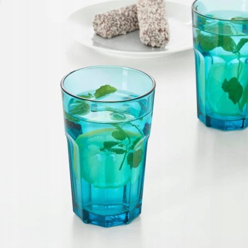 IKEA POKAL SZKLANKA TURKUSOWA 350 ML - obrazek 2