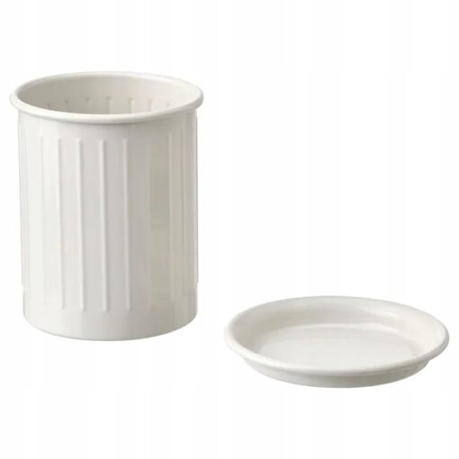 IKEA VALVARDAD POJEMNIK NA SZTUĆCE BEŻOWY 13 cm - obrazek 2